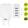 Kroviklis vidaus naudojimui Wentronic 44962 universalus baltas 4 USB prievadai 5V