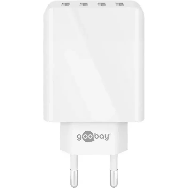 Kroviklis vidaus naudojimui Wentronic 44962 universalus baltas 4 USB prievadai 5V