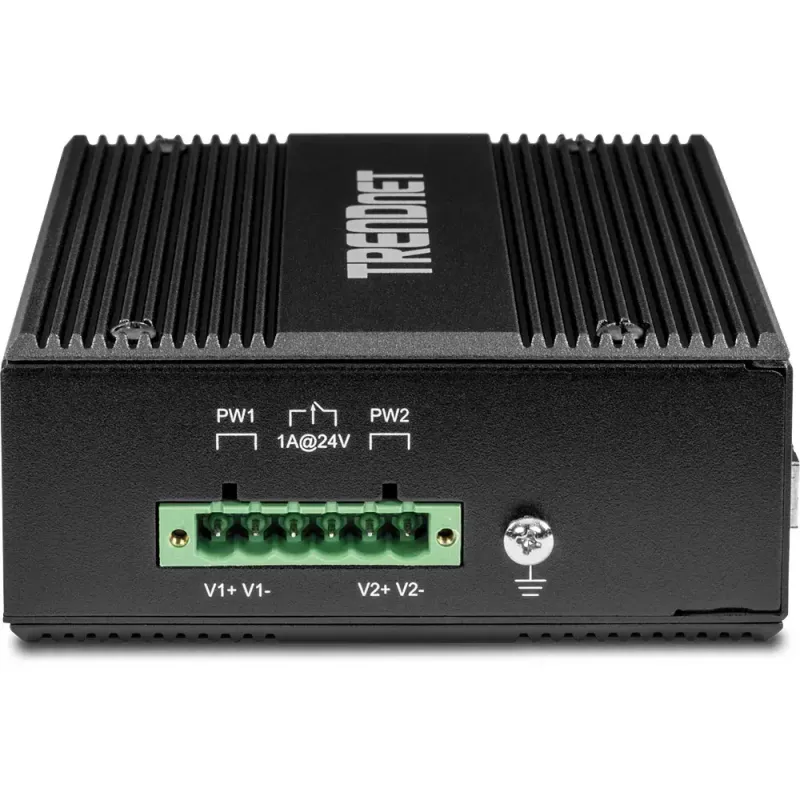 Trendnet TI-PG80B 8 prievadų pramoninis Gigabit PoE+ jungiklis su DIN-bėgiu
