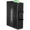Trendnet TI-PG80B 8 prievadų pramoninis Gigabit PoE+ jungiklis su DIN-bėgiu
