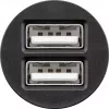Goobay Dvigubas USB automobilinis kroviklis 24 W juodas greitas įkrovimas su apsauga nuo viršsrovių
