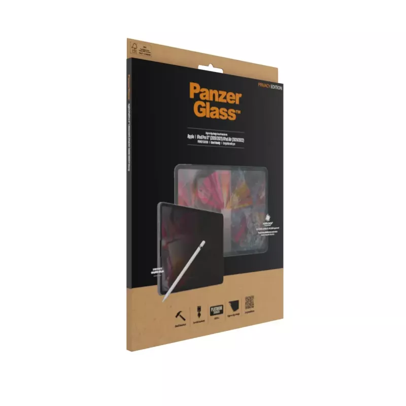PanzerGlass ® Privatumo apsauginis stiklas iPad Pro 11 inch (2018, 2020-2022, 2024) | Air 10.9 inch (2020, 2022)