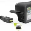 HDMI kabelis Goobay 53786 3 m, HDMI A tipo (standartinis) kištukas į HDMI D tipo (mikro) kištuką, juodas