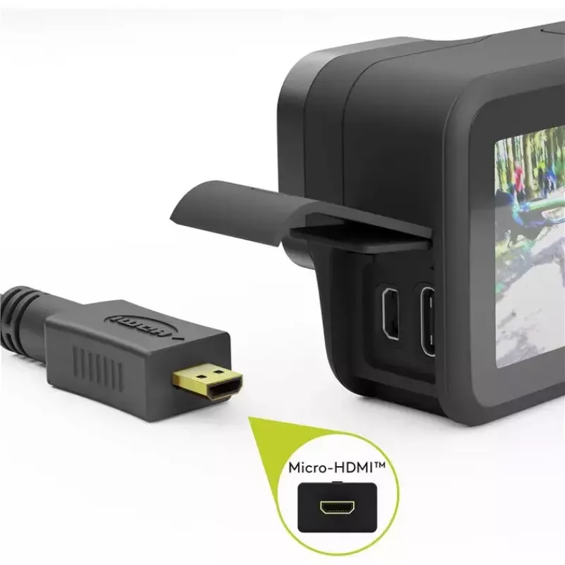 HDMI kabelis Goobay 53786 3 m, HDMI A tipo (standartinis) kištukas į HDMI D tipo (mikro) kištuką, juodas