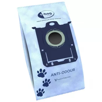 Dulkių maišeliai Electrolux s-bag Anti Odour 4 vnt. cilindriniams dulkių siurbliams balti