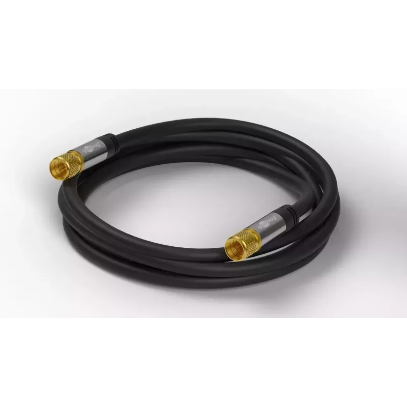 Koaksialinis kabelis Wentronic 70664 2m F Juodas