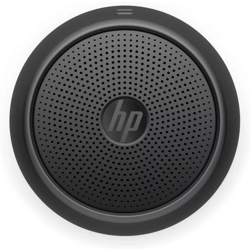 HP 360 juodas belaidis garsiakalbis, Bluetooth 5, nešiojamas, monofoninis, cilindro formos, su mygtukais