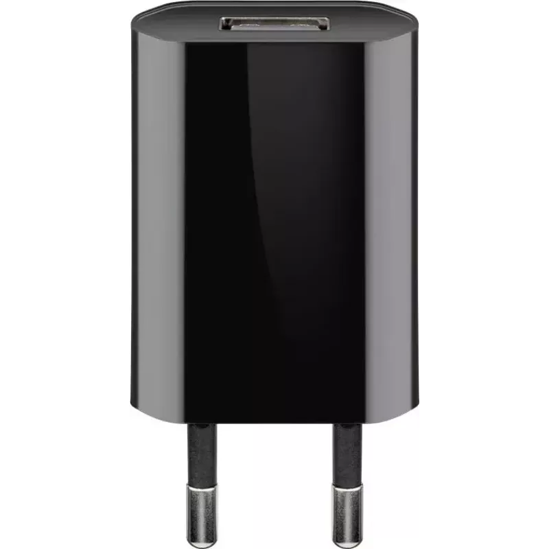 Įkroviklio rinkinys Goobay USB-C 5W su 1 m kabeliu, juodas