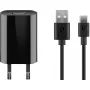 Įkroviklio rinkinys Goobay USB-C 5W su 1 m kabeliu, juodas
