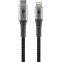 Goobay Lightning laidas 1m USB C į Lightning juodai pilkas 49271