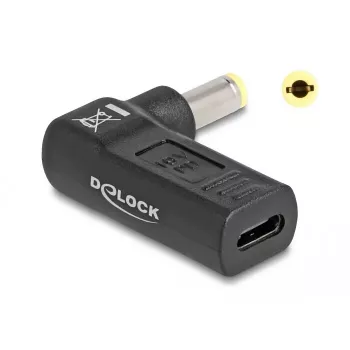 Nešiojamojo kompiuterio maitinimo antgalis DeLOCK 60011 USB-C į 5,5 x 2,5 adapteris 19V 3A