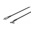 Goobay USB-C laidas USB 2.0 2m juodai pilkas