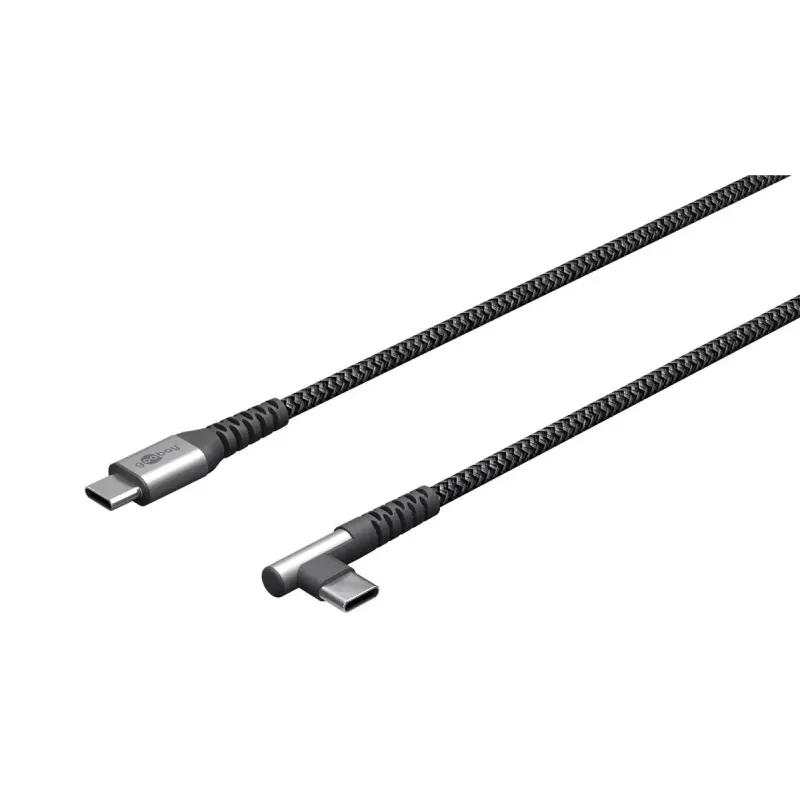 Goobay USB-C laidas USB 2.0 2m juodai pilkas