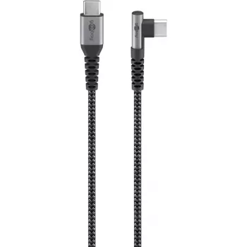 Goobay USB-C laidas USB 2.0 2m juodai pilkas
