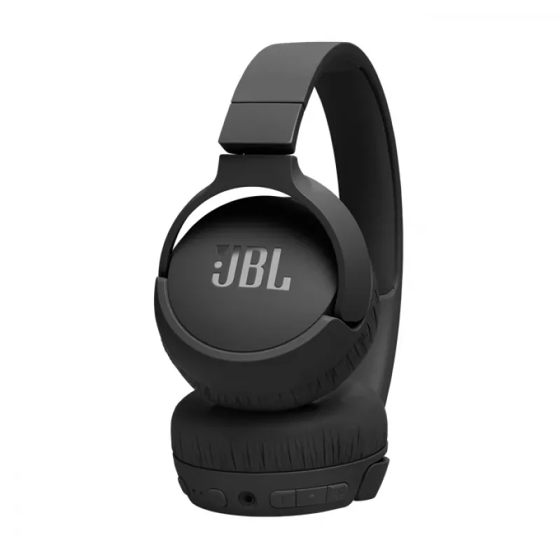 JBL Tune 670 NC ausinės su laidu ir belaidžiu ryšiu, antgalvinės, skambučiams ir muzikai, USB Type-C, Bluetooth, juodos