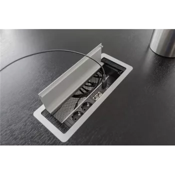 HDMI kabelis GOOBAY 65558 — 10 m, HDMI Type A kištukas–kištukas, 48 Gbit/s, paauksuoti kontaktai, ARC, 3D, juoda/pilka