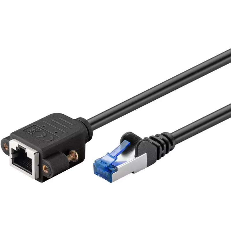 Tinklo laidas Goobay 65645 RJ-45 Cat6a 5 m Juodas