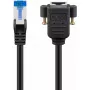 Tinklo laidas Goobay 65645 RJ-45 Cat6a 5 m Juodas