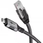 Goobay Gender Changer USB-C į RJ-45 10 m juodas sidabrinis