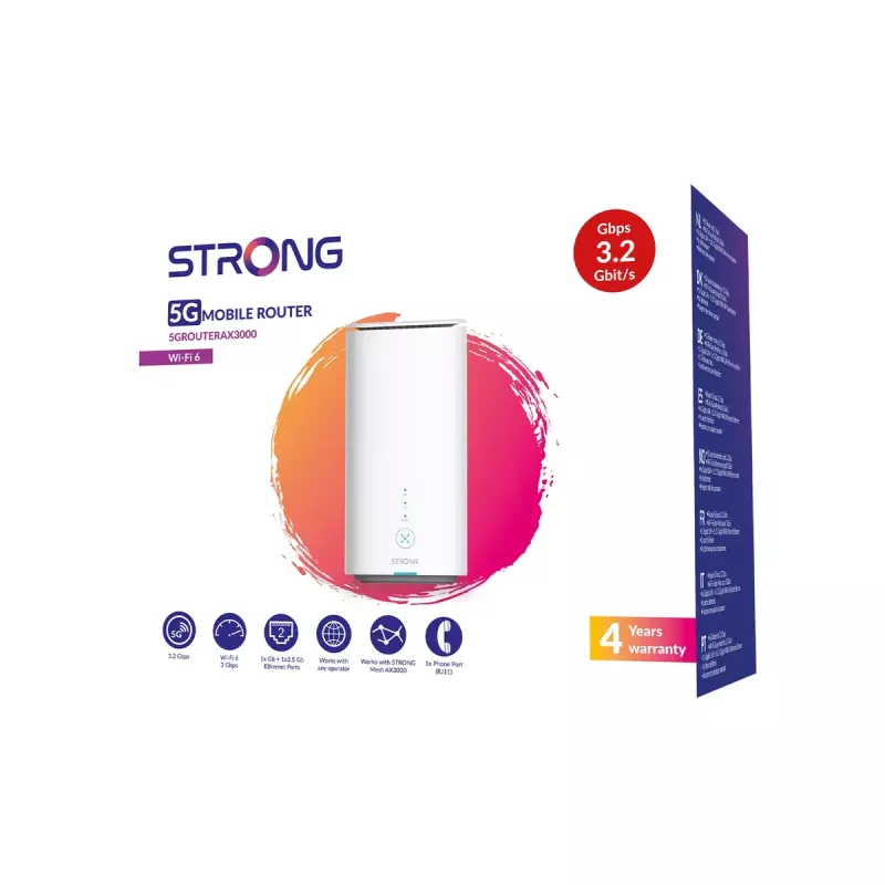 Stiprus 5G maršrutizatorius AX3000 Wi-Fi 6