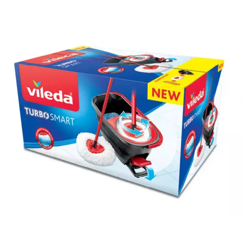 Vileda Turbo Smart Single tank Black Red 166140 – šluostymo sistema
