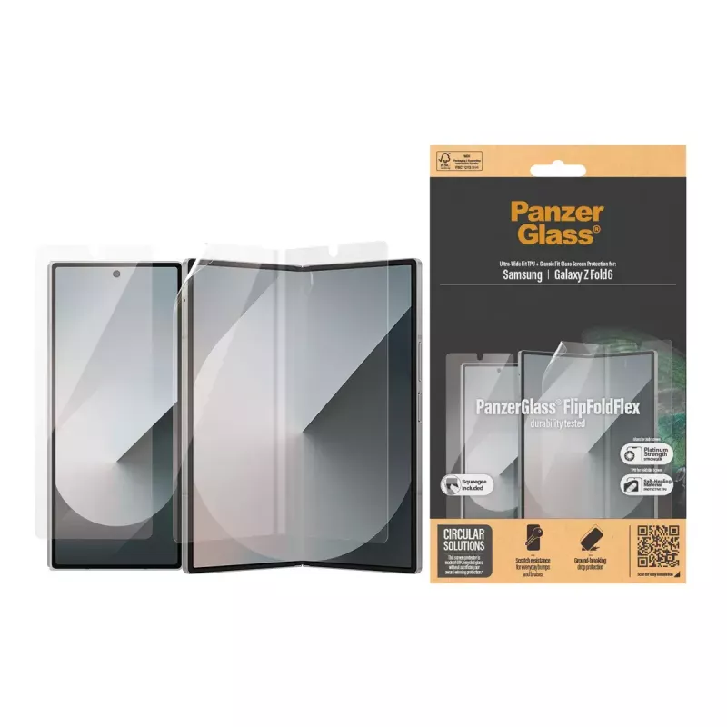 Apsauginis stiklas PanzerGlass Samsung Galaxy Z Fold6 nuo įbrėžimų ir smūgių