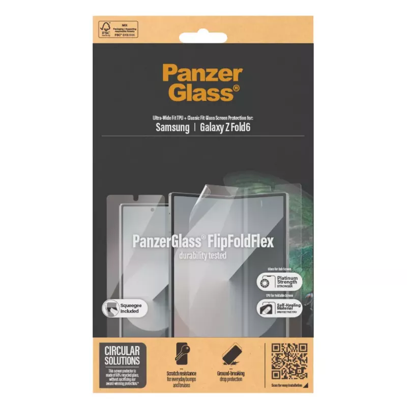 Apsauginis stiklas PanzerGlass Samsung Galaxy Z Fold6 nuo įbrėžimų ir smūgių