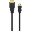 Goobay HDMI kabelis 3 m Type A Type C 48 Gbit/s juodas