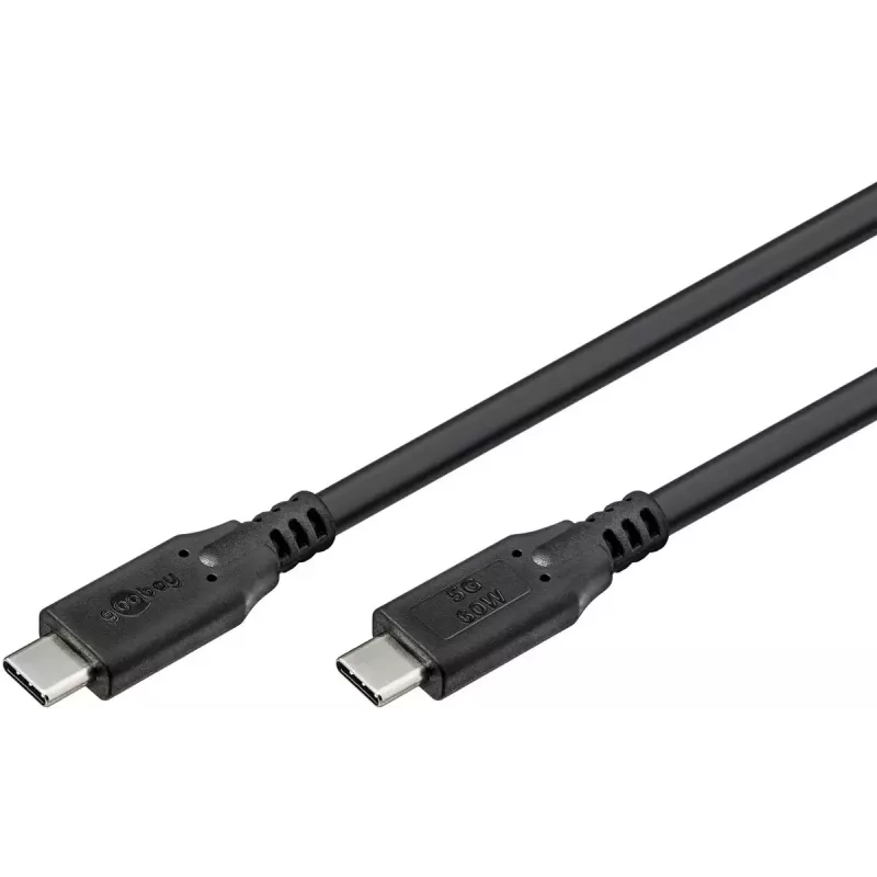 USB-C laidas Goobay 74698 USB 3.2 Gen 1 0,5 m juodas
