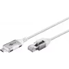 Goobay 74390 Keitiklis USB 3.1 Type A į RJ45, 7,5 m, baltas