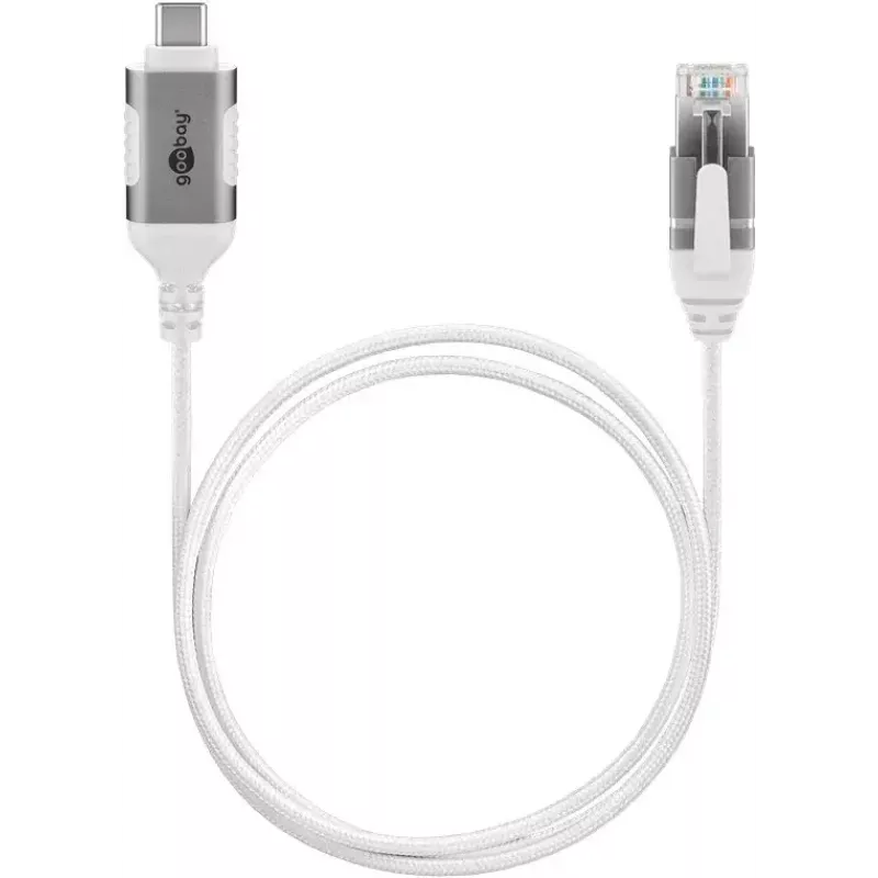 Goobay 74390 Keitiklis USB 3.1 Type A į RJ45, 7,5 m, baltas