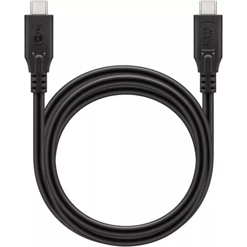 USB laidas Goobay 74196 USB4 Gen 2x2 1,5 m USB-C juodas