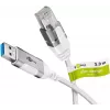 Tinklo kabelis Goobay 74380 USB 3.0 Type A RJ45 3m baltas