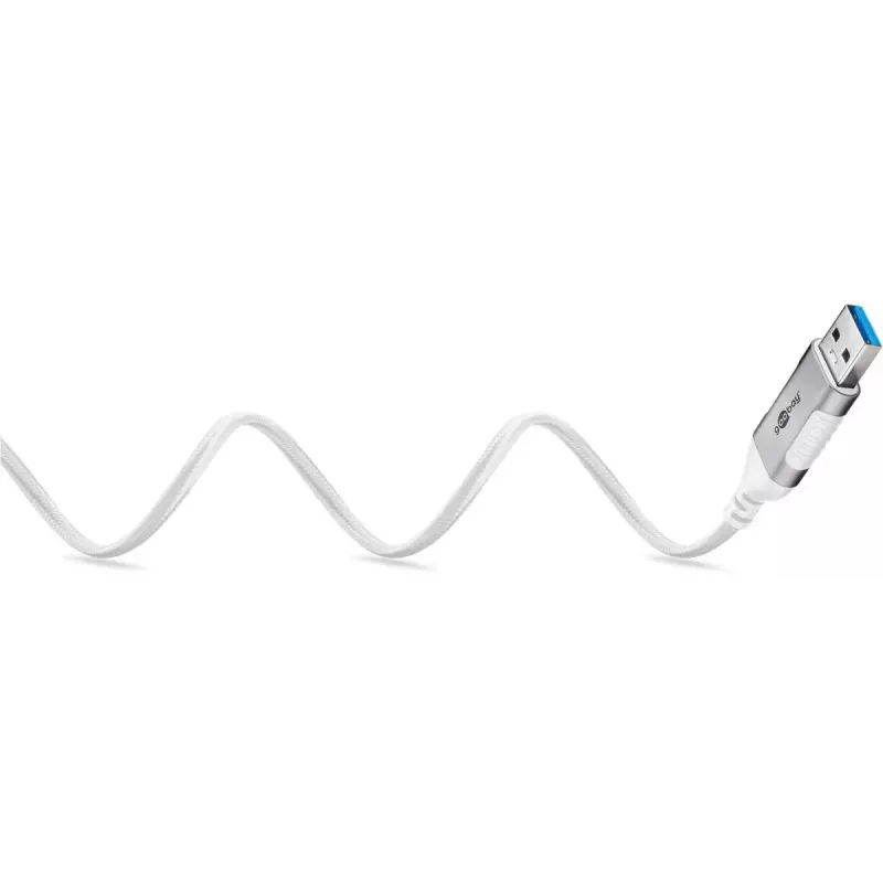 Tinklo kabelis Goobay 74380 USB 3.0 Type A RJ45 3m baltas