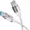 Tinklo kabelis Goobay 74380 USB 3.0 Type A RJ45 3m baltas