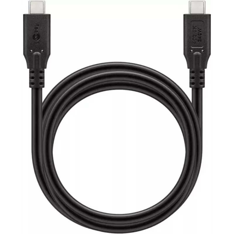 USB C laidas Goobay 74184 USB4 Gen 2x2 1.5 m juodas