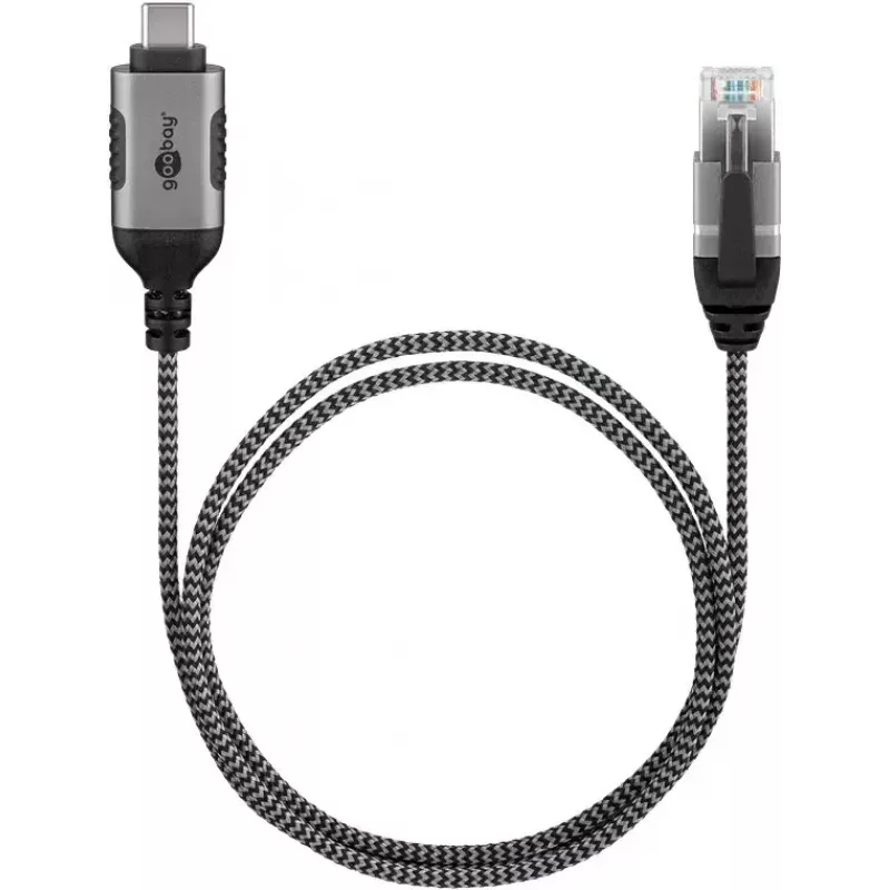 Goobay 74406 USB 3.1 Type A – RJ45 adapterinis laidas 7,5 m