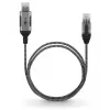 Goobay 74394 USB 3.0 Type A į RJ45 laidas 1,5 m juodas sidabrinis