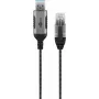 Goobay 74398 USB 3.0 tipo A į RJ45 adapterinis kabelis 7,5 m juodas sidabrinis