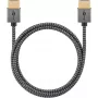 Goobay HDMI kabelis 1m A tipo kištukas-kištukas 18 Gbit/s pilka