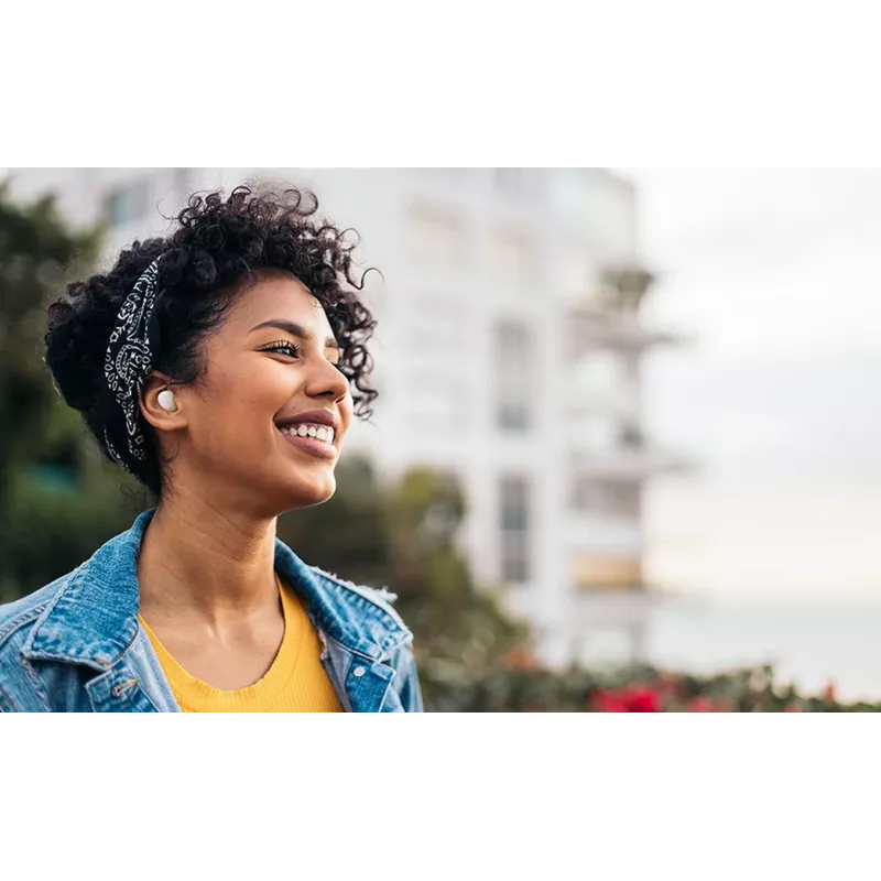JBL Wave Buds 2 belaidės ausinės TWS, į ausį, skambučiams/muzikai, Bluetooth, baltos