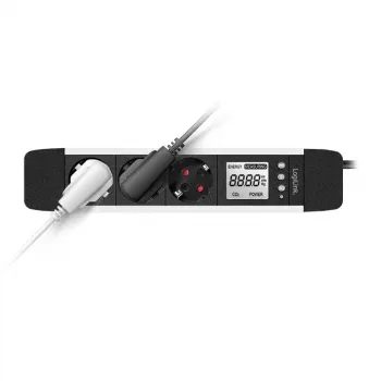 LOGILINK Power Extension 2Direct LPS285 1.4 m 3 AC lizdai patalpoms juoda sidabrinė