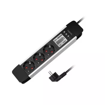 LOGILINK Power Extension 2Direct LPS285 1.4 m 3 AC lizdai patalpoms juoda sidabrinė