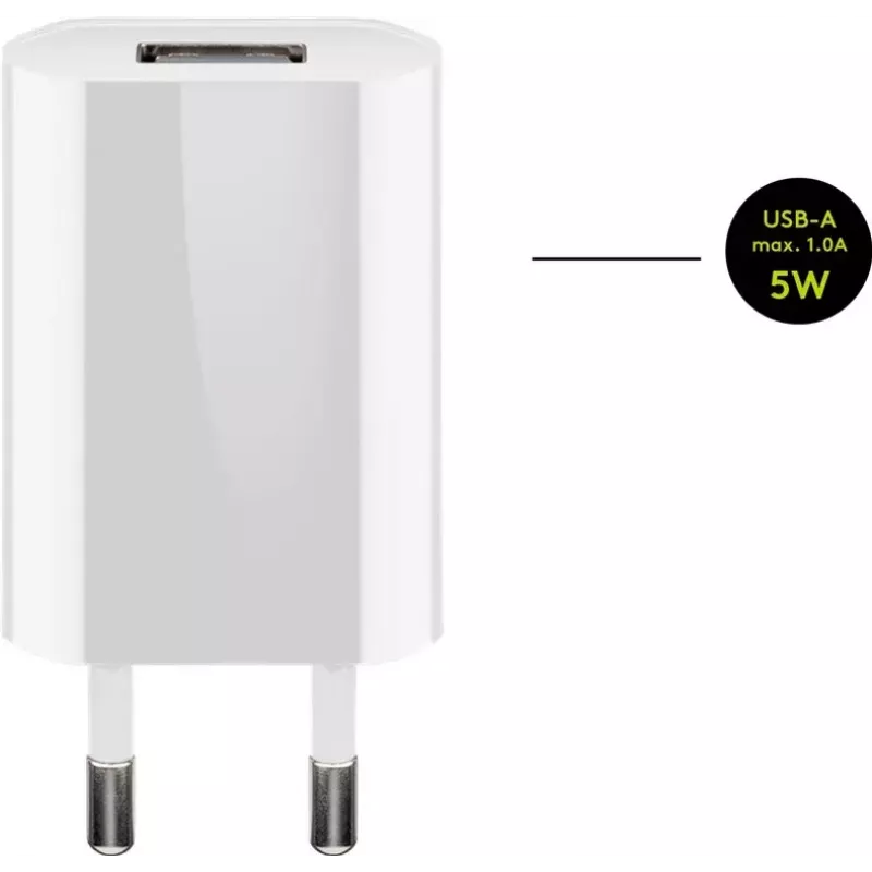 Įkroviklio rinkinys Goobay 5W Apple Lightning, vidaus, AC, mobiliesiems telefonams