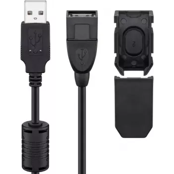 USB ilginimo laidas Goobay 93284 USB 2.0 2 m USB A juodas