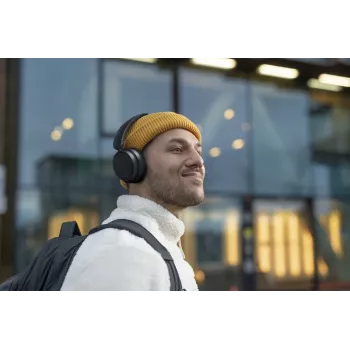 Philips 5000 serijos TAH5209BK/00 belaidės ausinės su mikrofonu, skambučiams ir muzikai, juodos