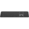 Logitech K950 Signature Slim klaviatūra biurui RF belaidė Bluetooth QWERTY danų suomių norvegų švedų grafitas