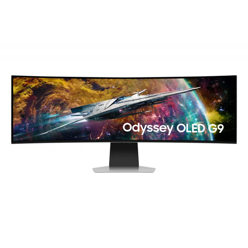 Samsung G95SC monitorius 124,5 cm (49 colių) 5120 x 1440 Dual QHD OLED sidabrinis
