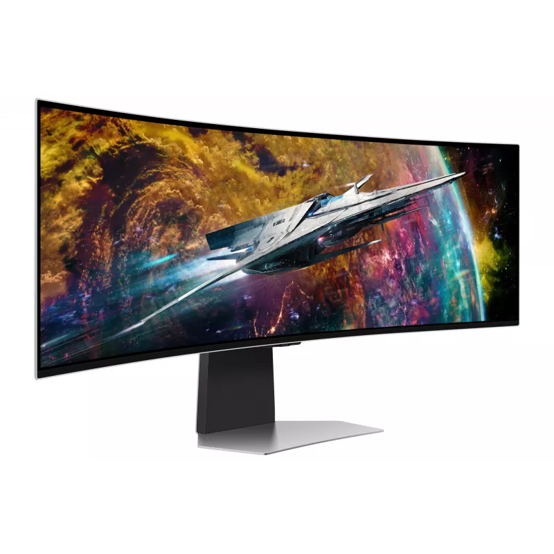 Samsung G95SC monitorius 124,5 cm (49 colių) 5120 x 1440 Dual QHD OLED sidabrinis