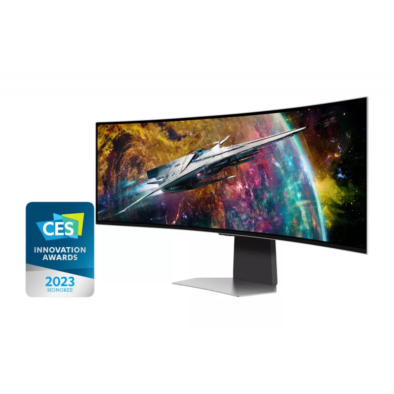 Samsung G95SC monitorius 124,5 cm (49 colių) 5120 x 1440 Dual QHD OLED sidabrinis